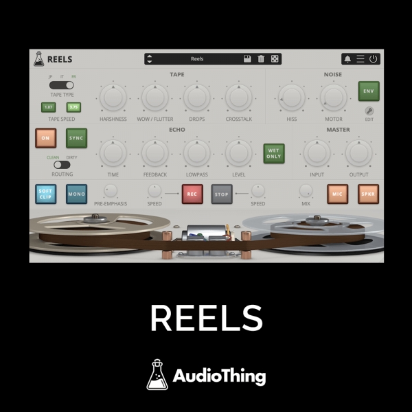 REELS by AudioThing - Lo-Fi Tape Emulation for Mac/Windows - ADSR Sounds