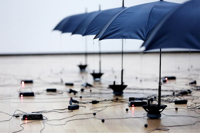 A Sound Installation Makes it Rain Without Water