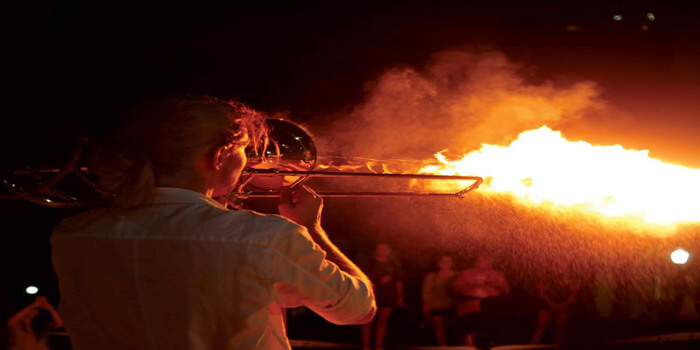 These Musical Instruments Play With Fire