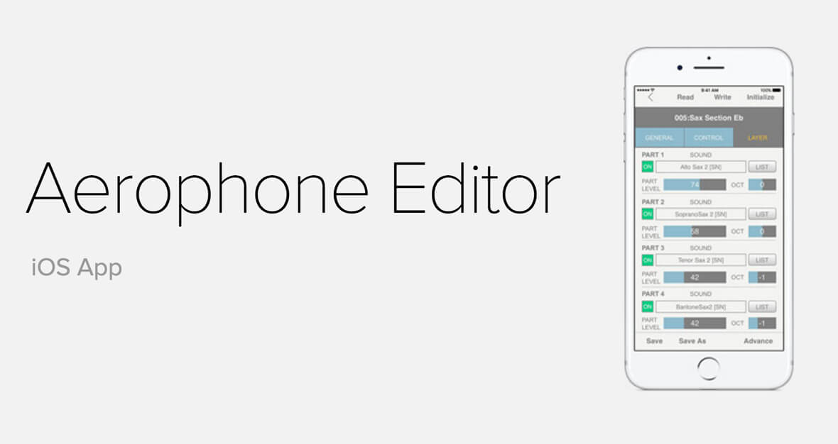 Roland Releases Aerophone Editor, Free iOS App For Aerophone Wind Instrument