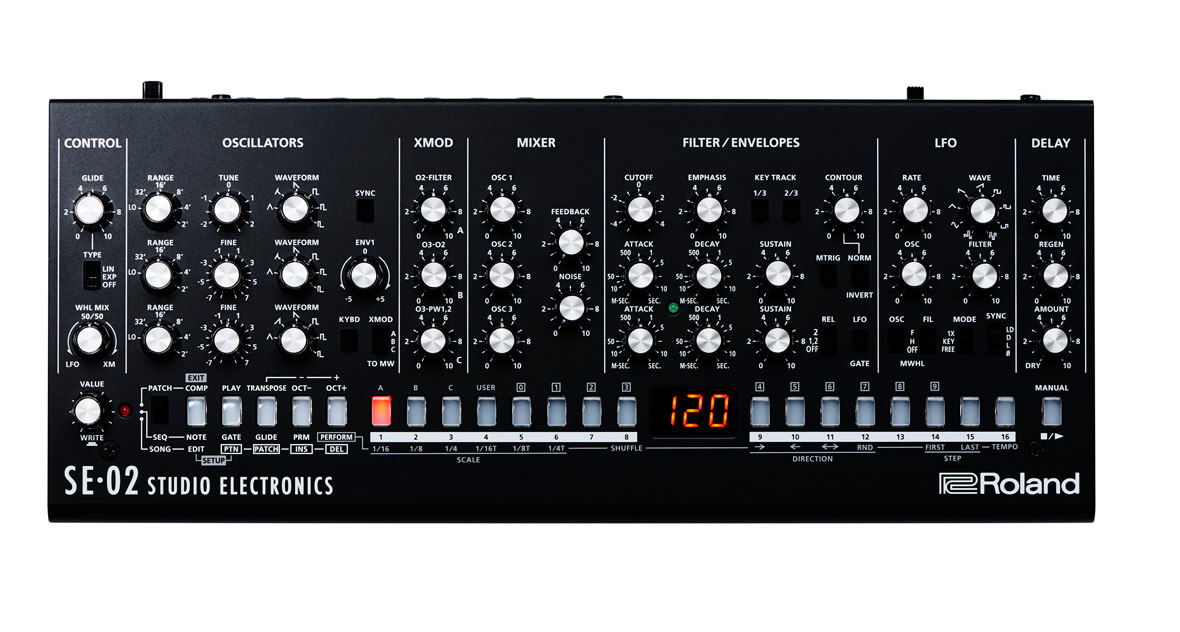 Roland Reveals The SE-02, Analog Boutique Synthesizer