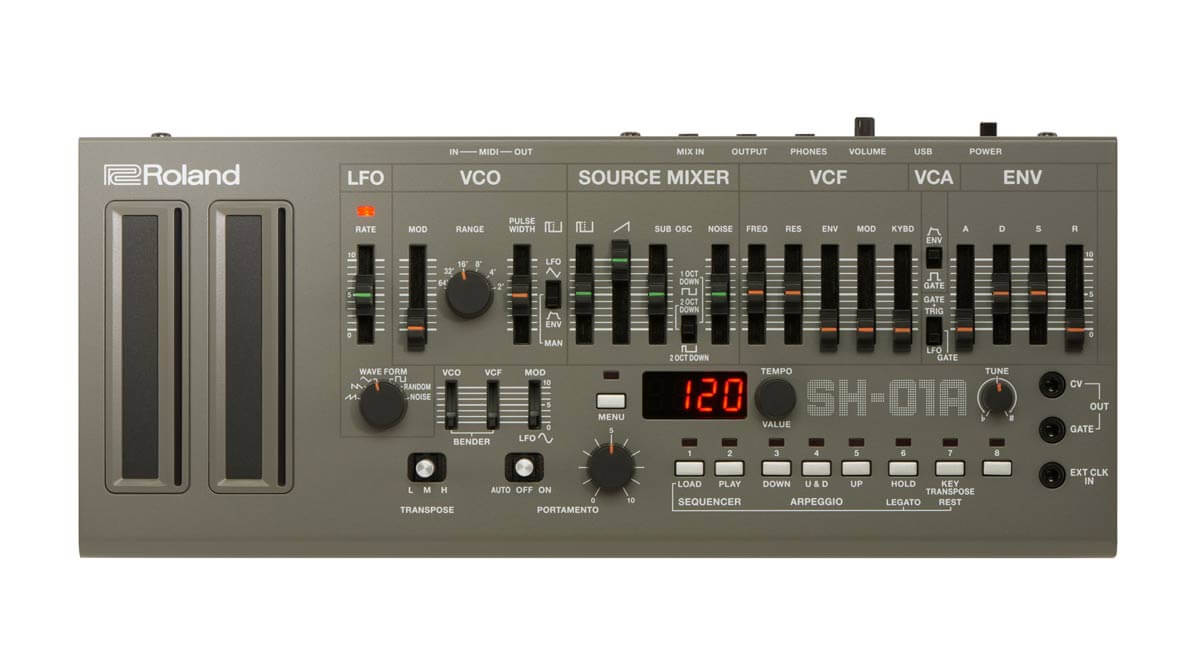 808 Day: Roland Announces SH-101 Boutique Clone, The SH-01A Synthesizer