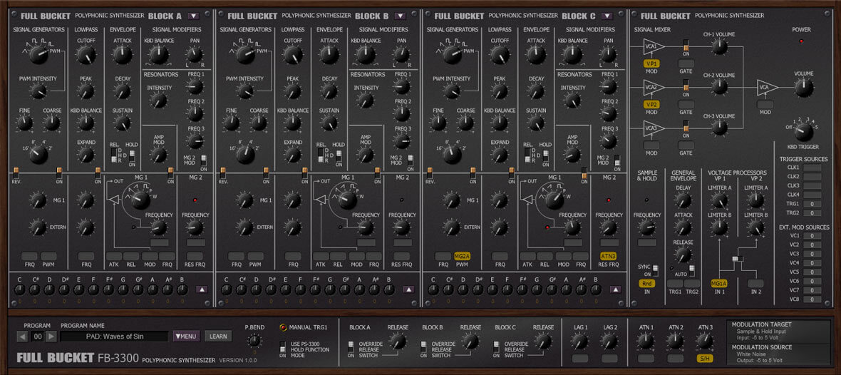 FB-3300 Is A Free Soft Synth That Simulates The Korg PS-3300