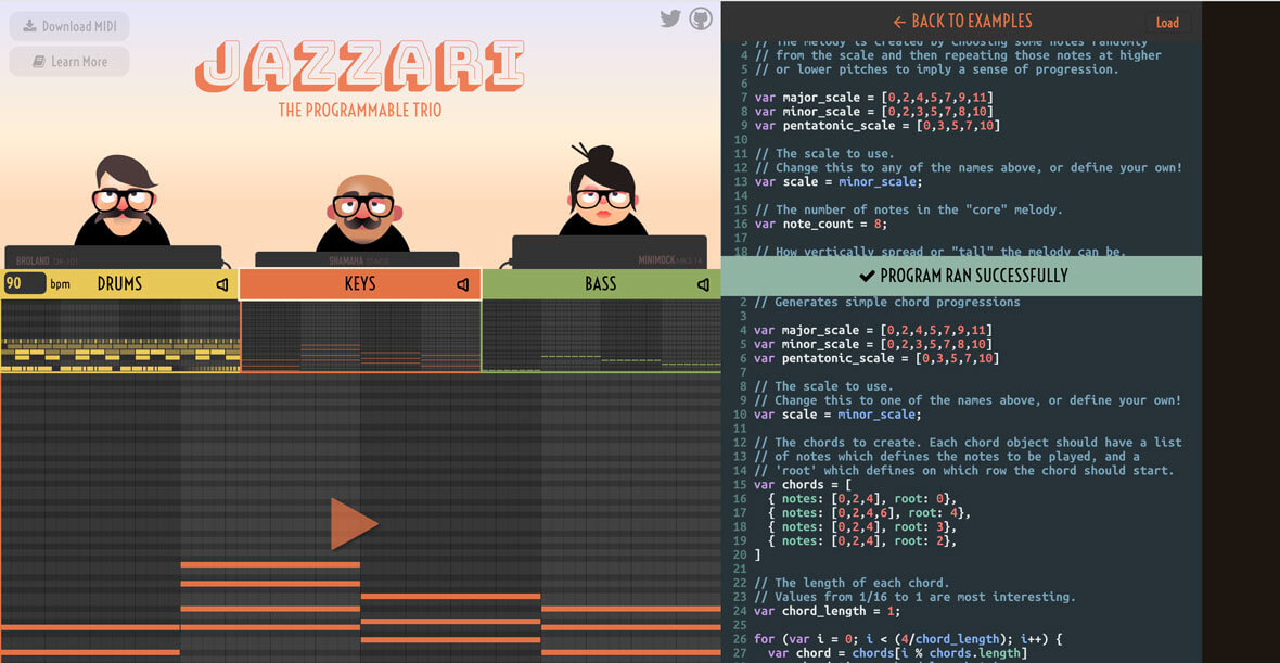 Jazzari Is A Programmable Band In Your Browser