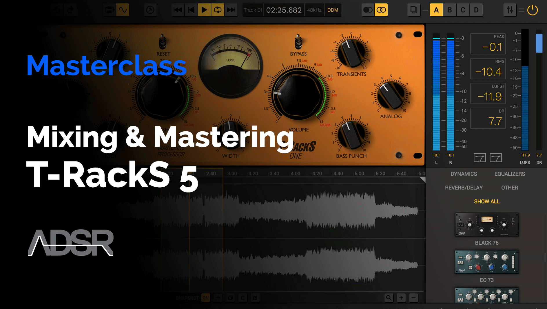 Mastering and Mixing with T-RackS 5