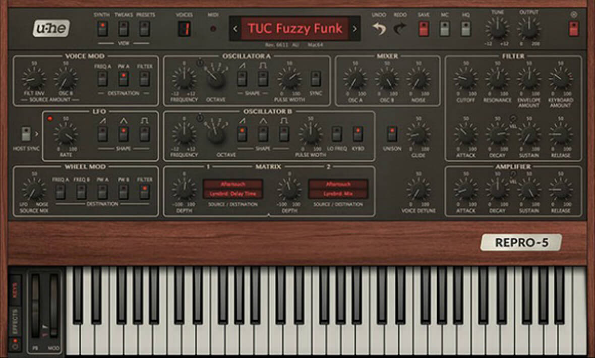 U-he Updates Repro-1, Adds Free Repro-5 Poly Synth