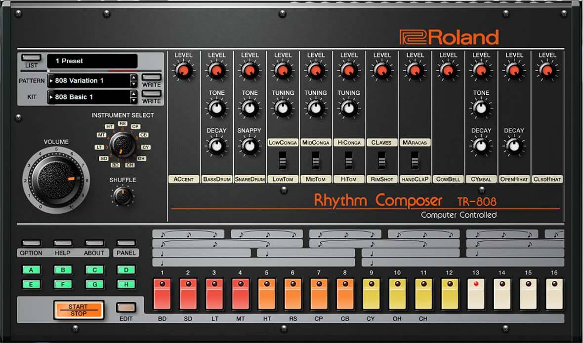 Roland Releases VST Recreation Of TR-808 Rhythm Composer