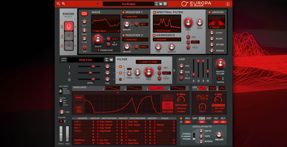 Reason's Europa Synth Now Available In VST/AU Format