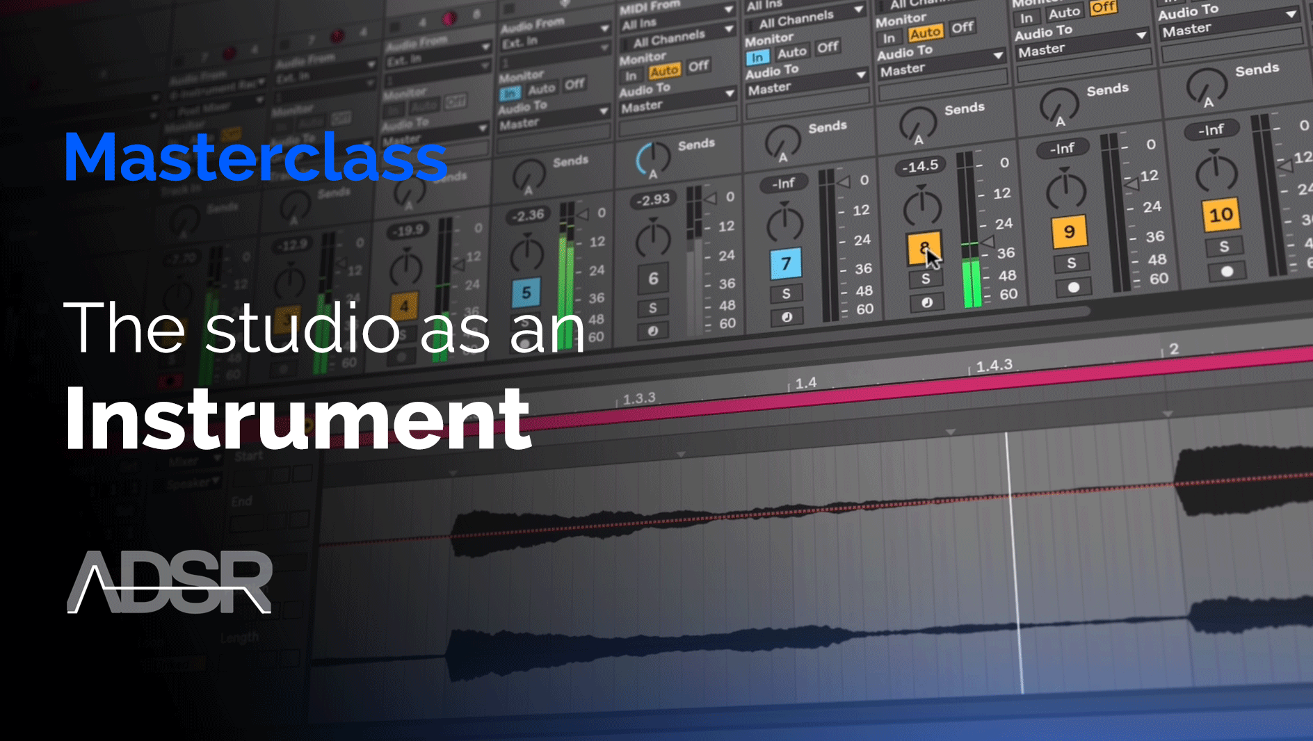 The studio as an instrument - explore classic techniques based on tape editing, effects processing and audio routing.