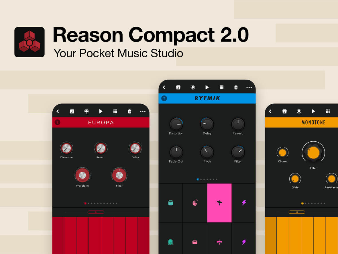 Propellerhead Launches Reason Compact 2.0 – A Pocket Music Studio