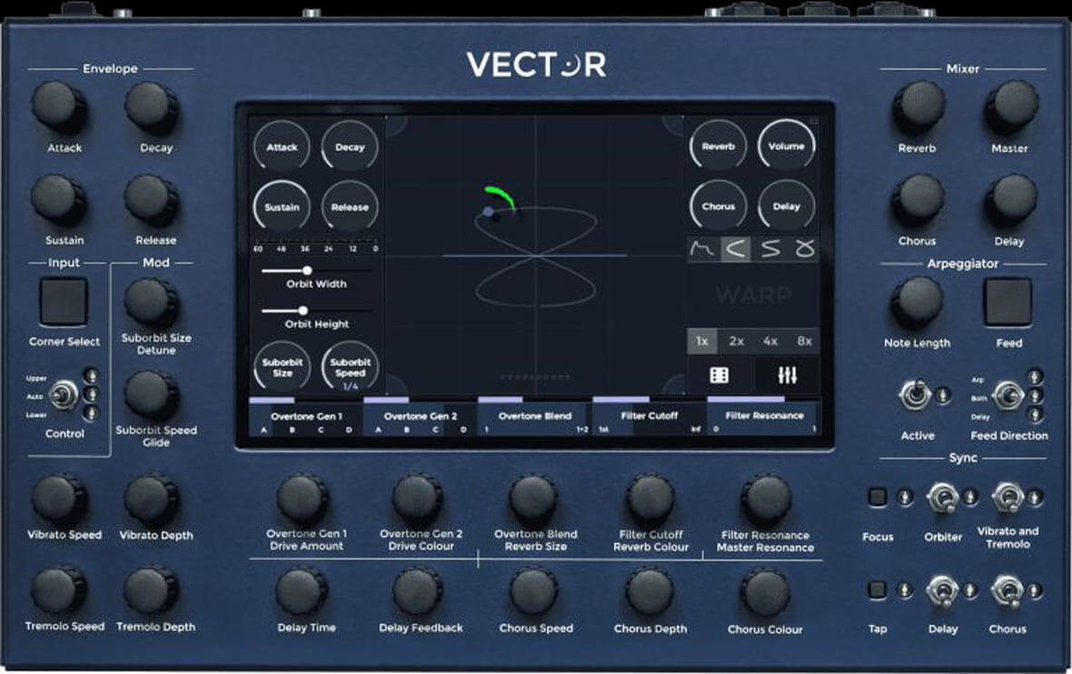 Vector Is A Digital Hardware Synthesizer Hybrid With A 7" Touch Screen Interface