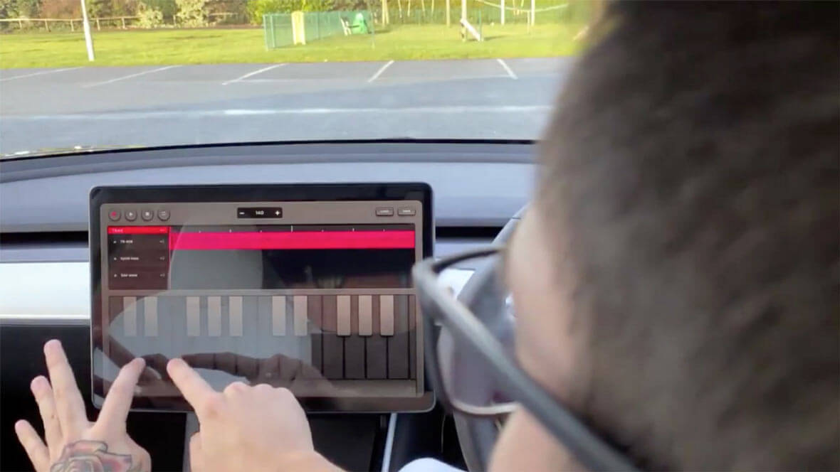 Tesla Introduces Music-Making App For Their Car Dashboards