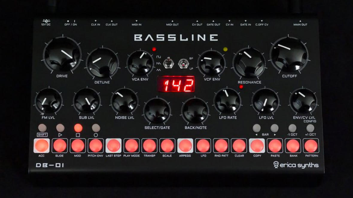 EricaSynths Introduces The Bassline DB-01 Synthesizer