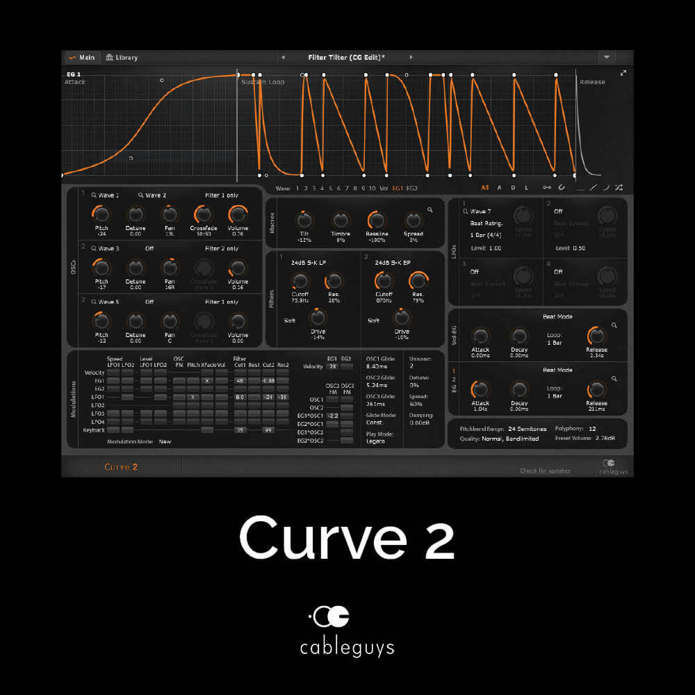 Cableguys Curve 2 CM – FREE synth VST/AU plugin
