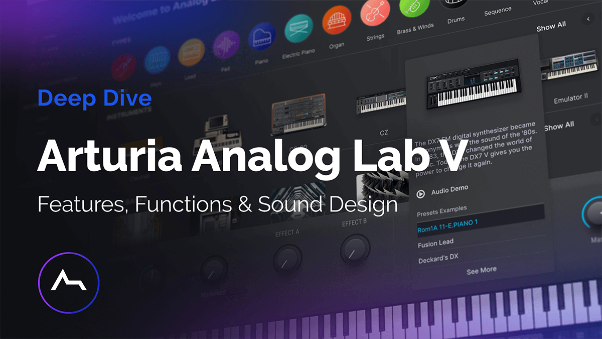 Arturia Analog Lab V - Features, Functions & Sound Design