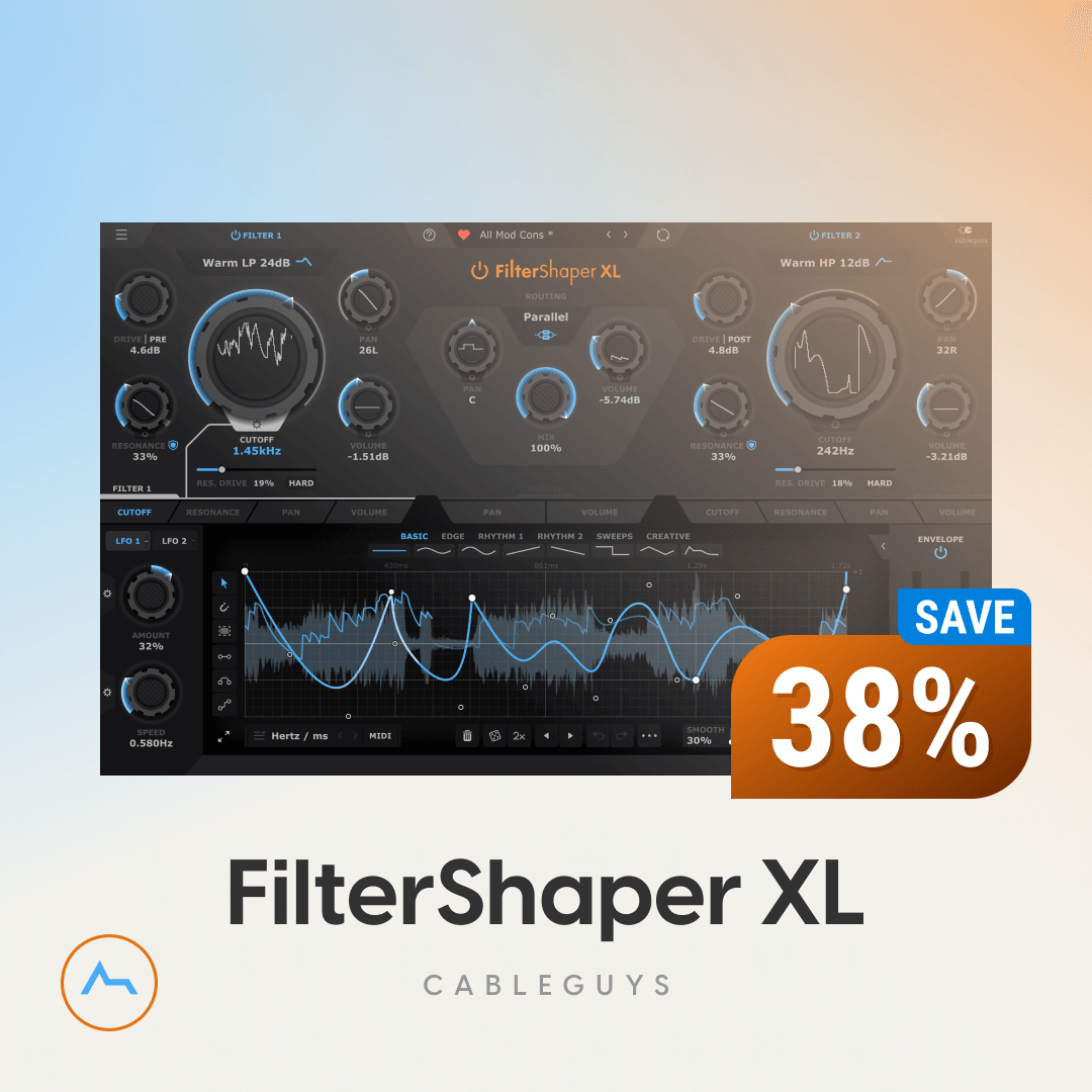 $49 for FilterShaper XL - New from CABLEGUYS - ADSR