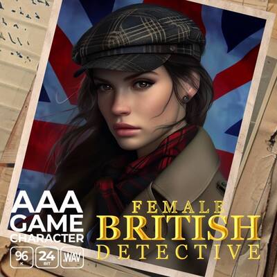 AAA Game Character British Female Detective